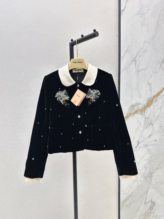 Miu 25fw  beaded jacket