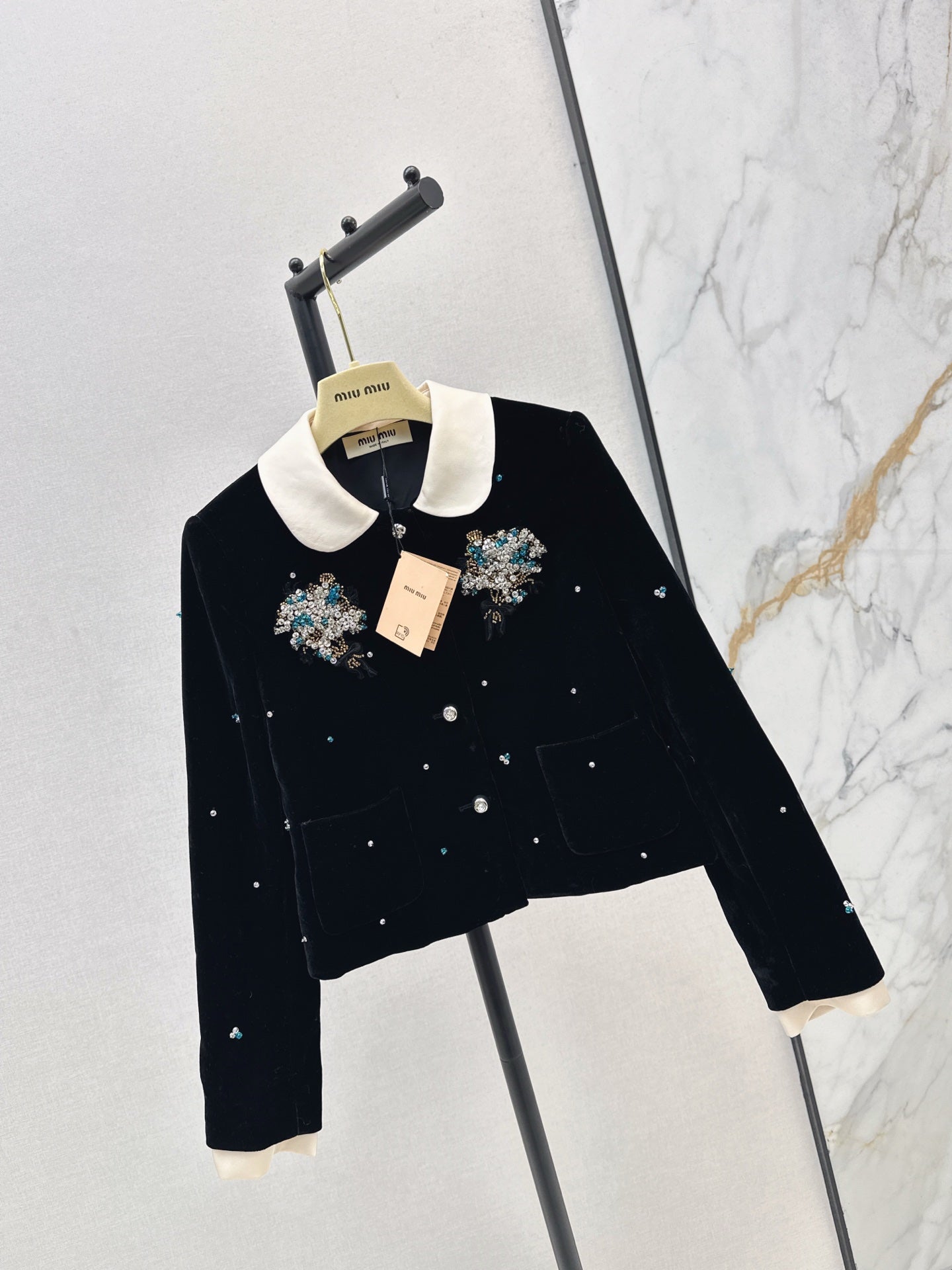 Miu 25fw  beaded jacket