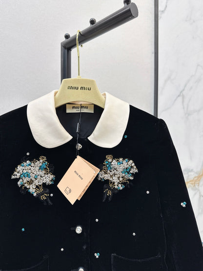 Miu 25fw  beaded jacket