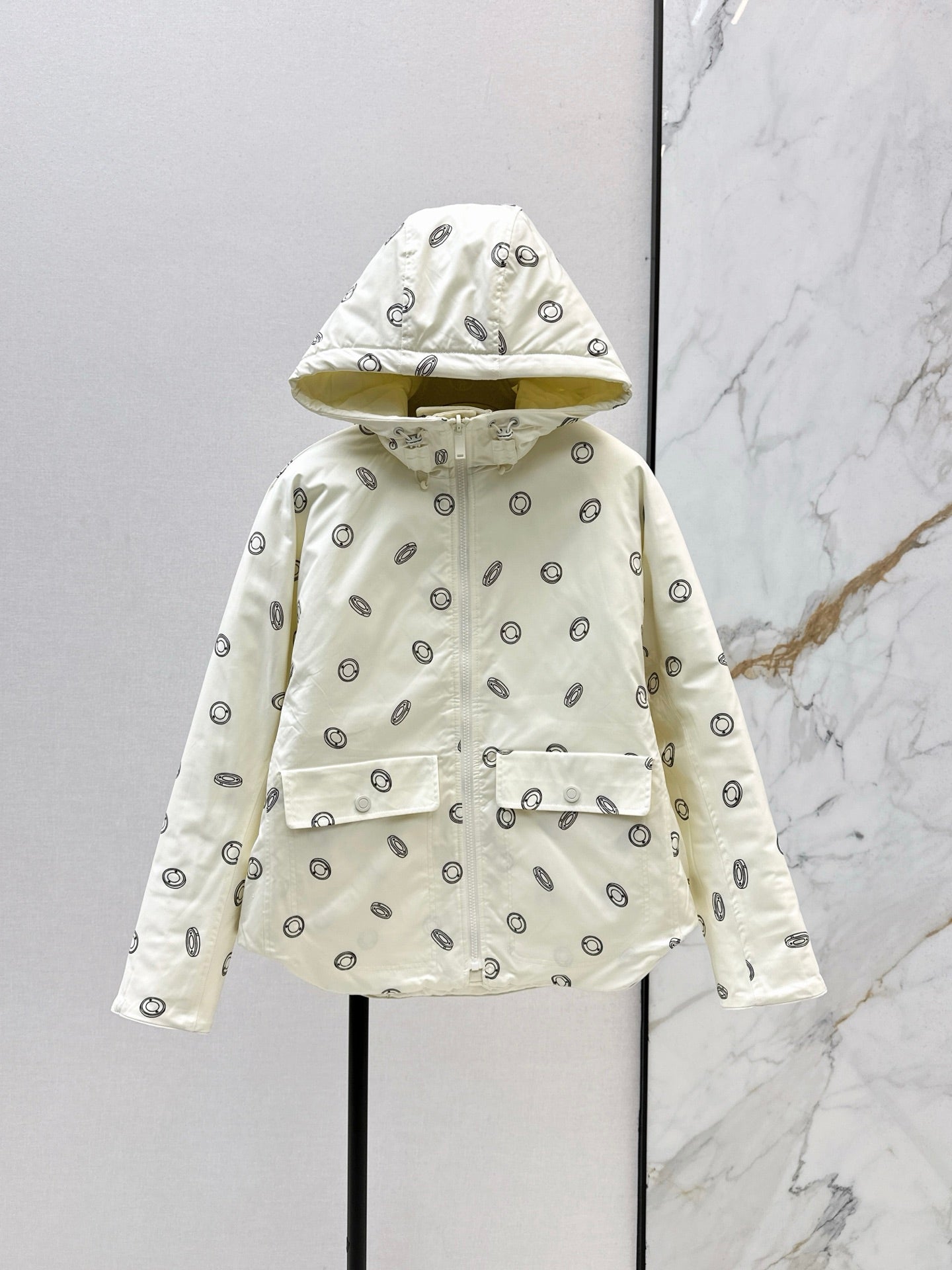 Herm 25fw reversible padded jacket
