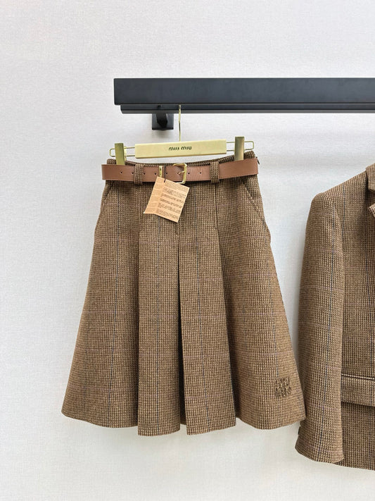 Miu 25fw pleated skirt