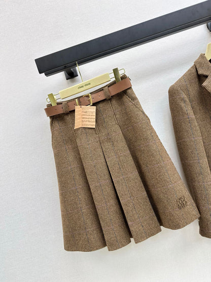 Miu 25fw pleated skirt