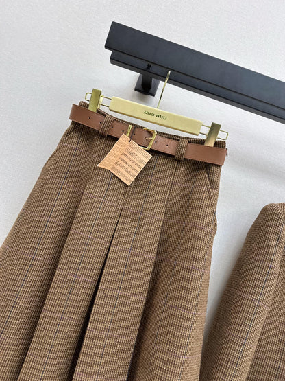 Miu 25fw pleated skirt