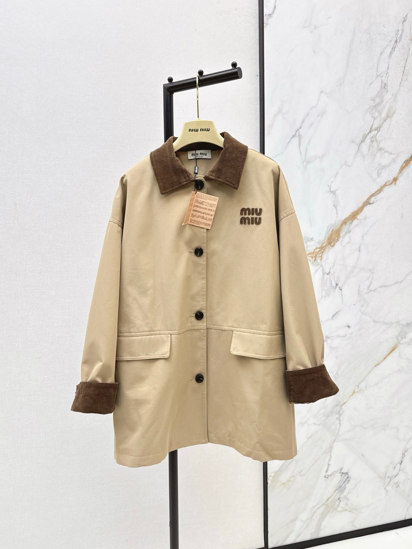 Miu 25fw trench coat