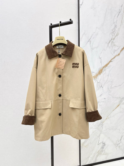 Miu 25fw trench coat