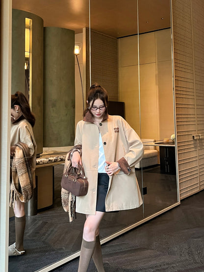 Miu 25fw trench coat