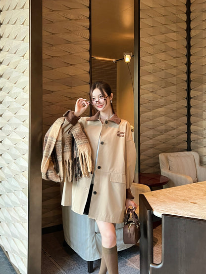 Miu 25fw trench coat