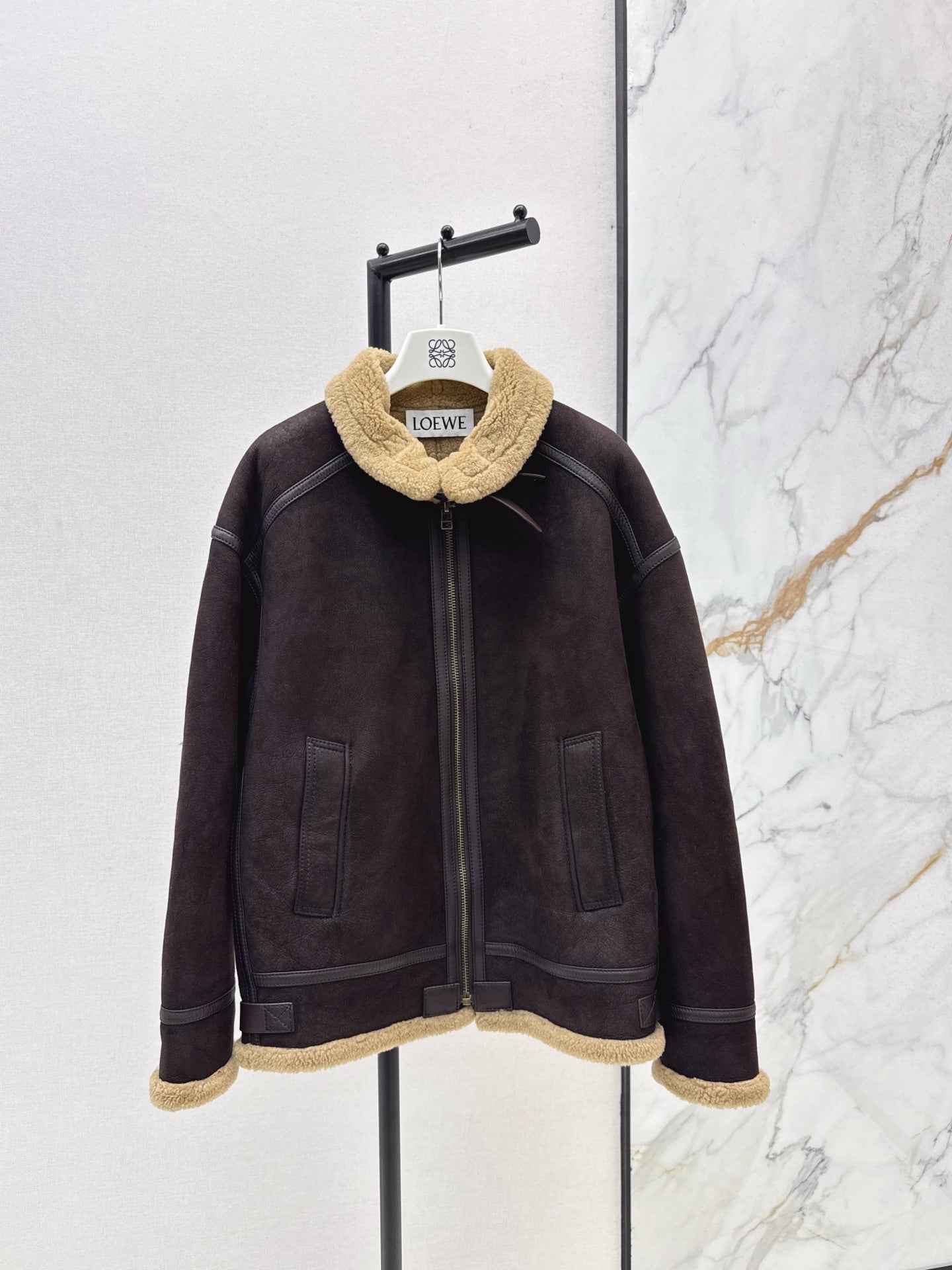 Loe 25fw leather jacket