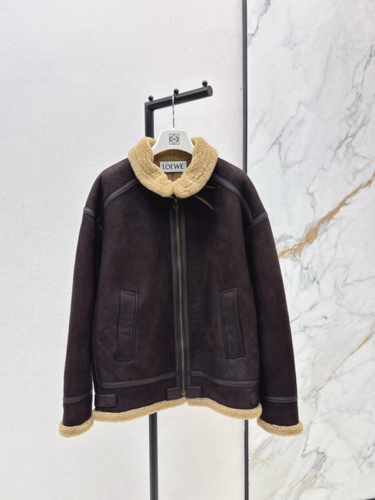 Loe 25fw leather jacket