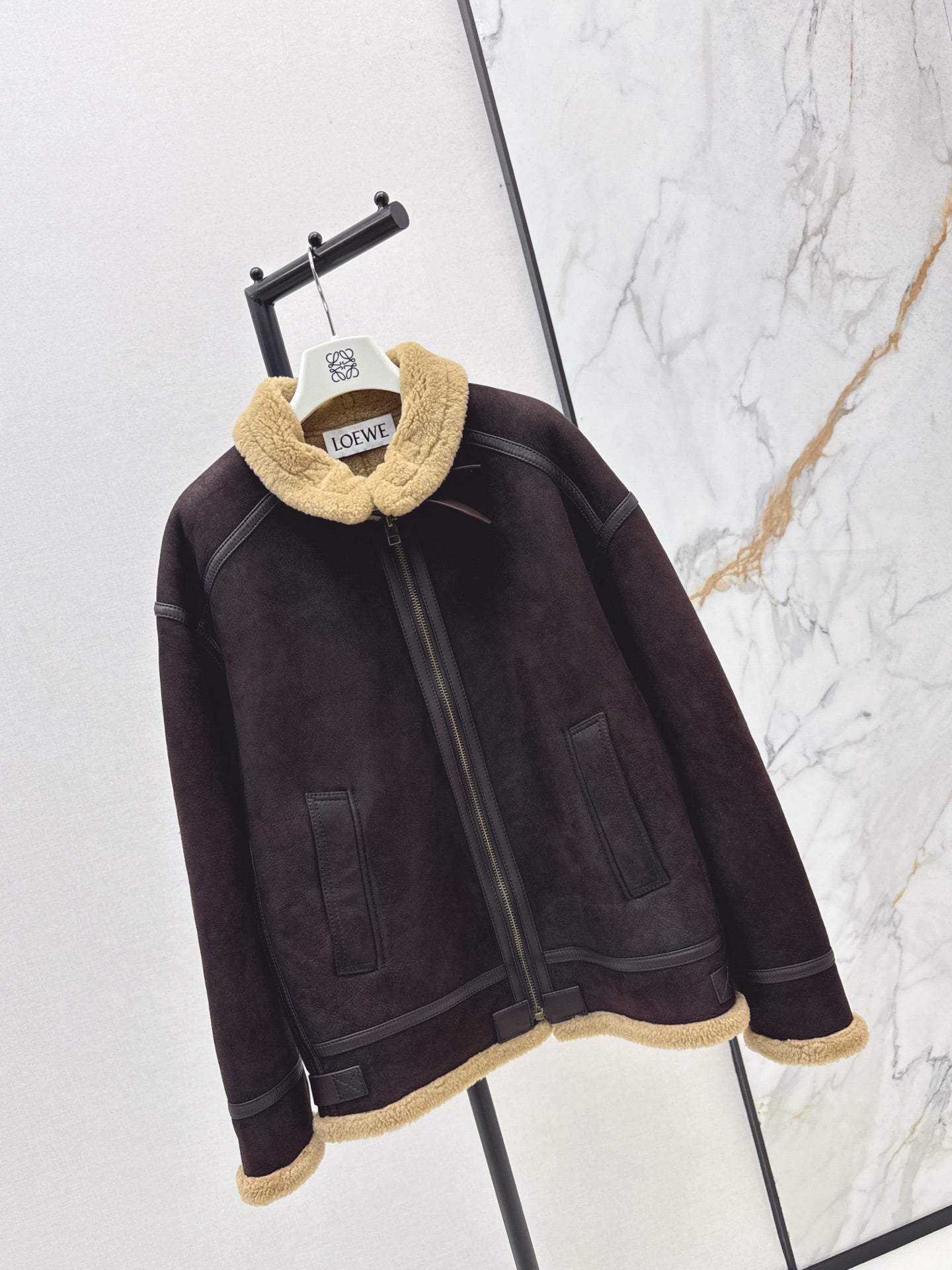 Loe 25fw leather jacket