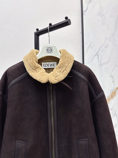 Loe 25fw leather jacket