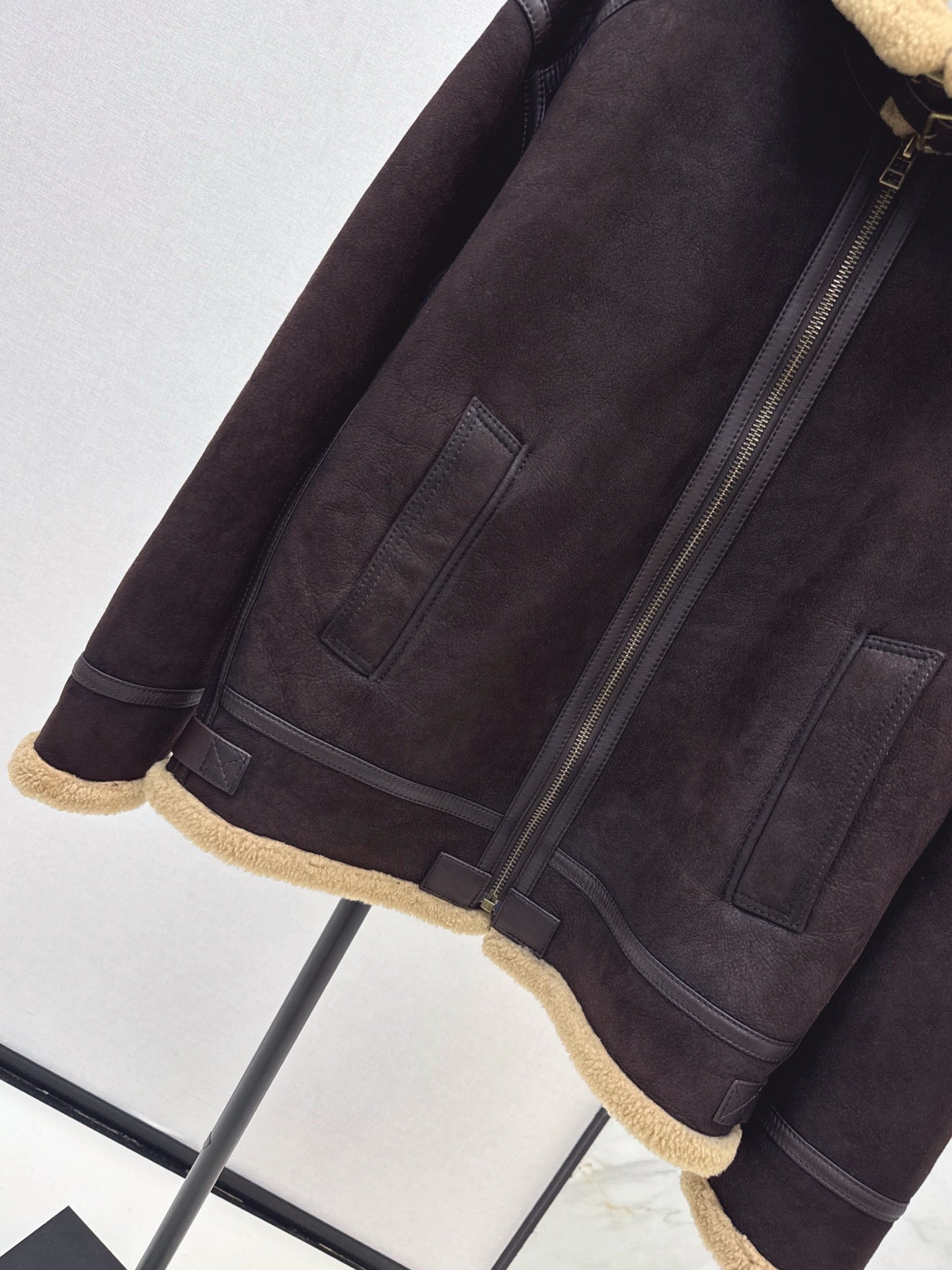 Loe 25fw leather jacket