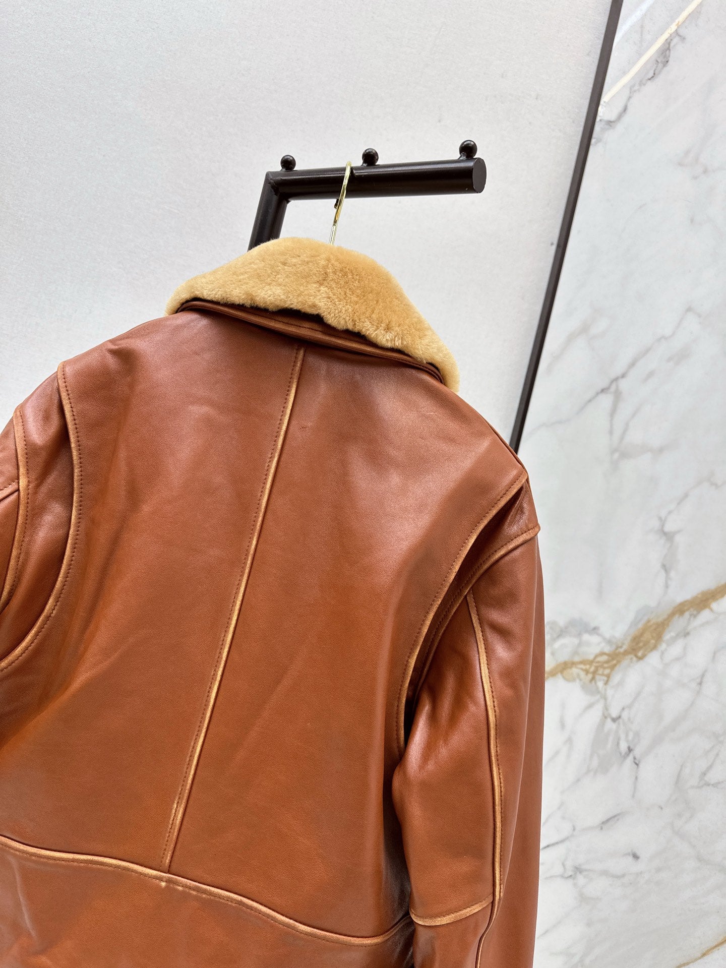 Miu 25fw leather jacket