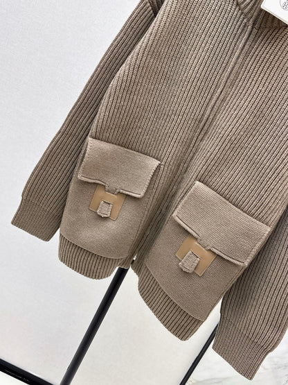 Herm 25fw wool knit jacket
