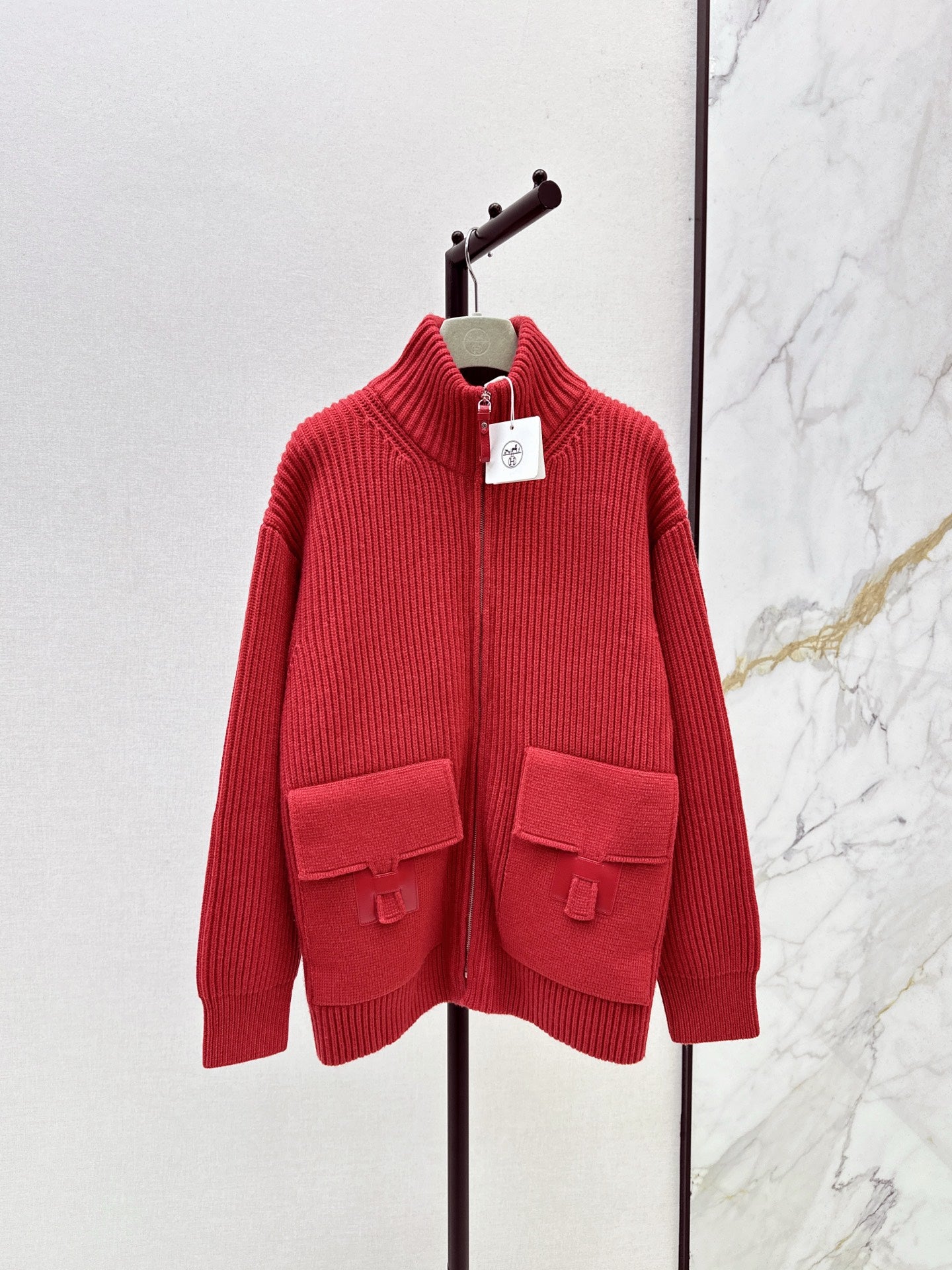 Herm 25fw wool knit jacket