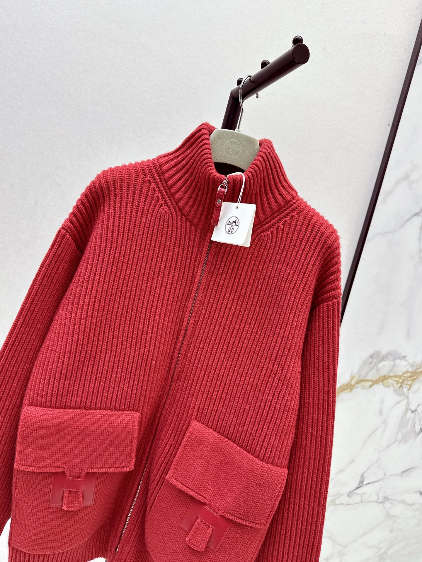 Herm 25fw wool knit jacket