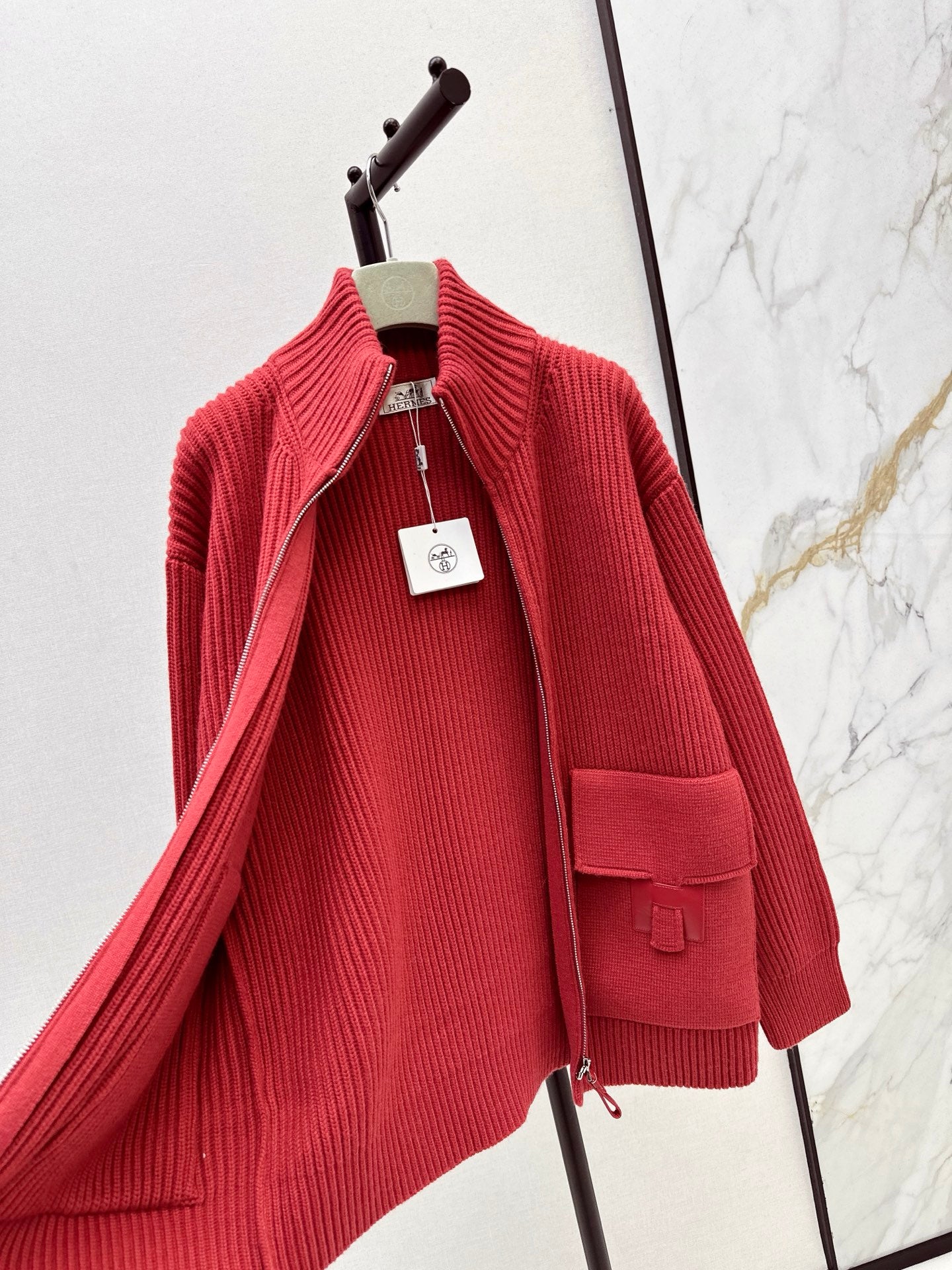 Herm 25fw wool knit jacket
