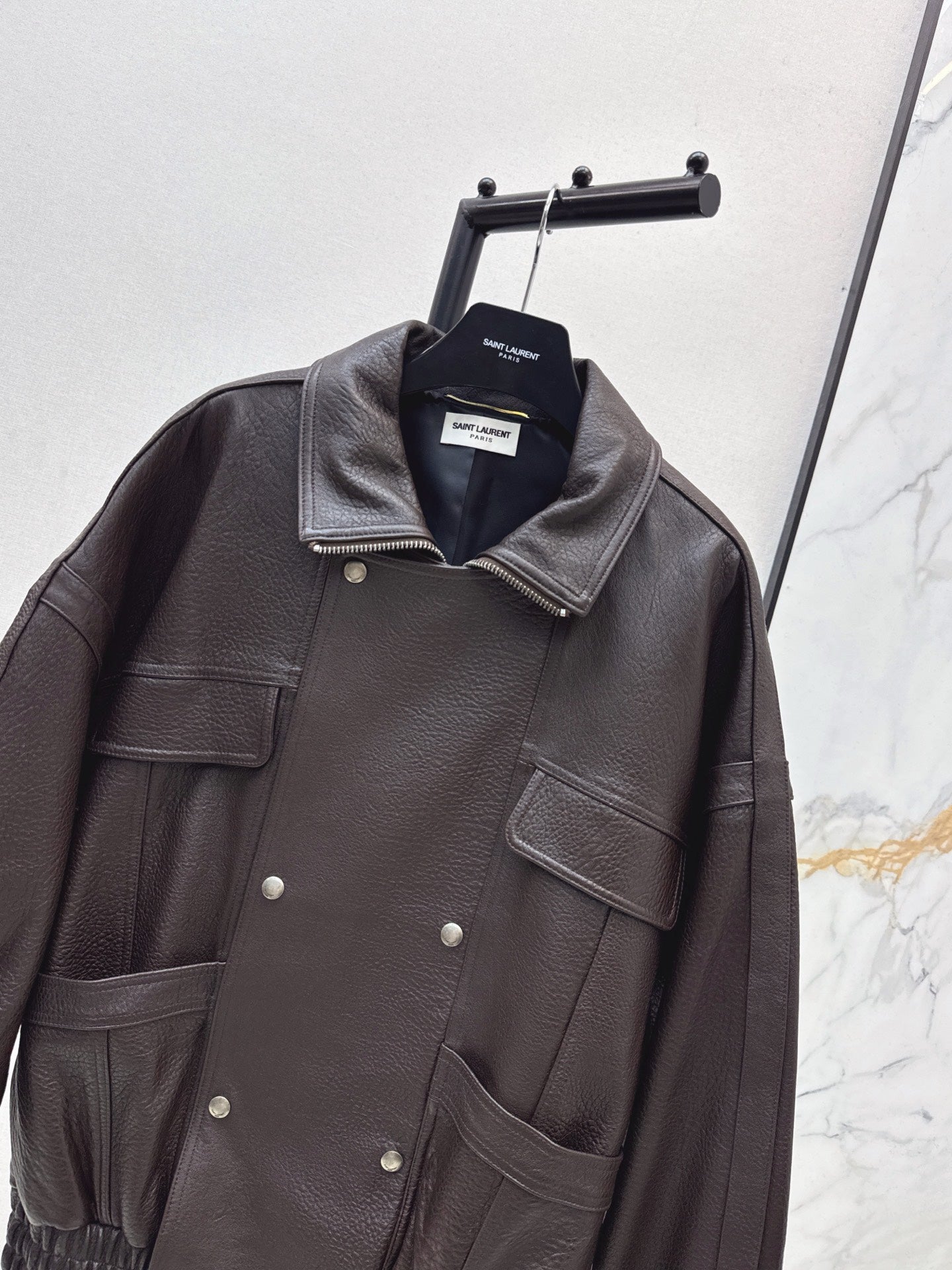 Saint 25fw leather jacket