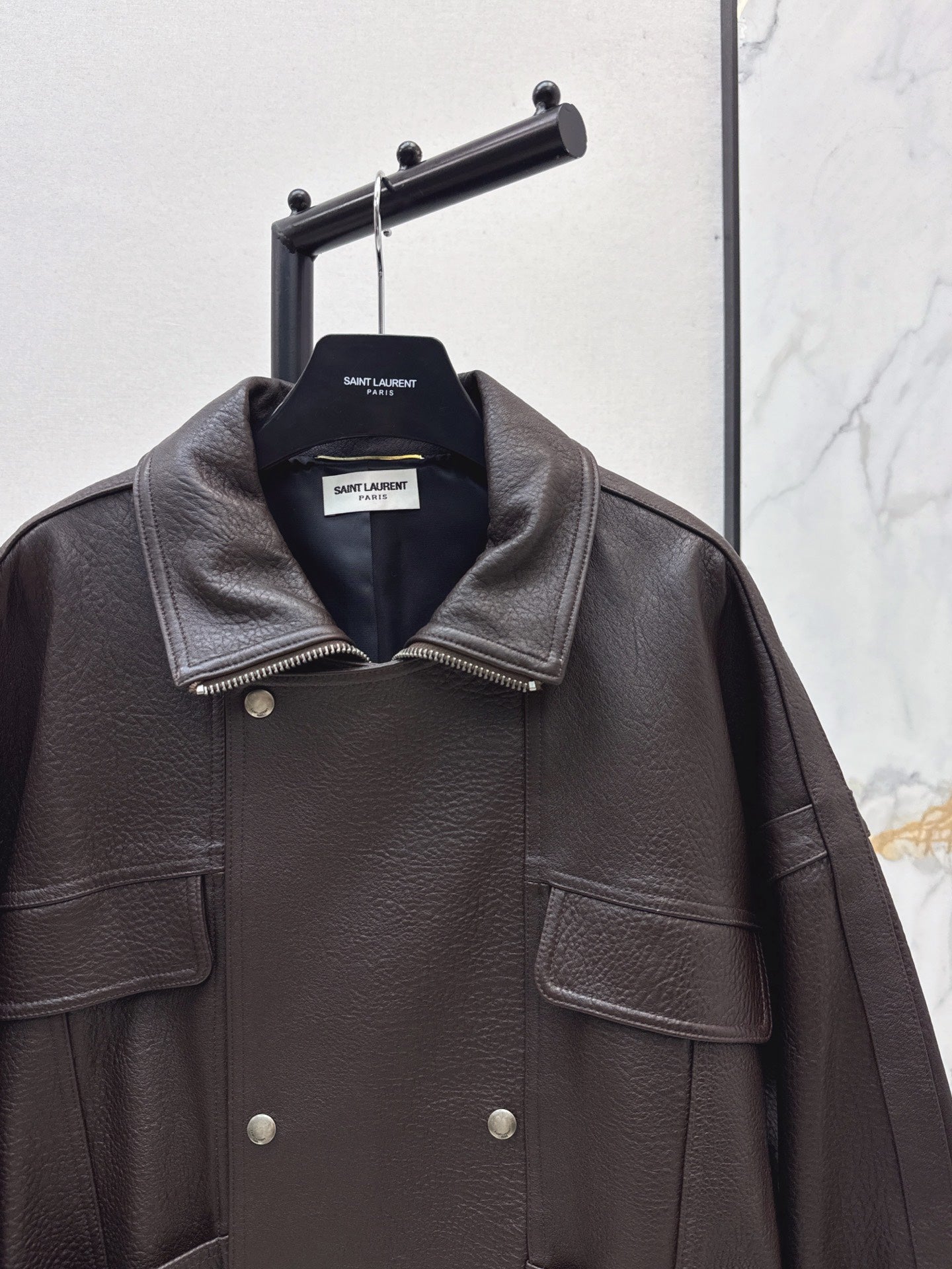 Saint 25fw leather jacket