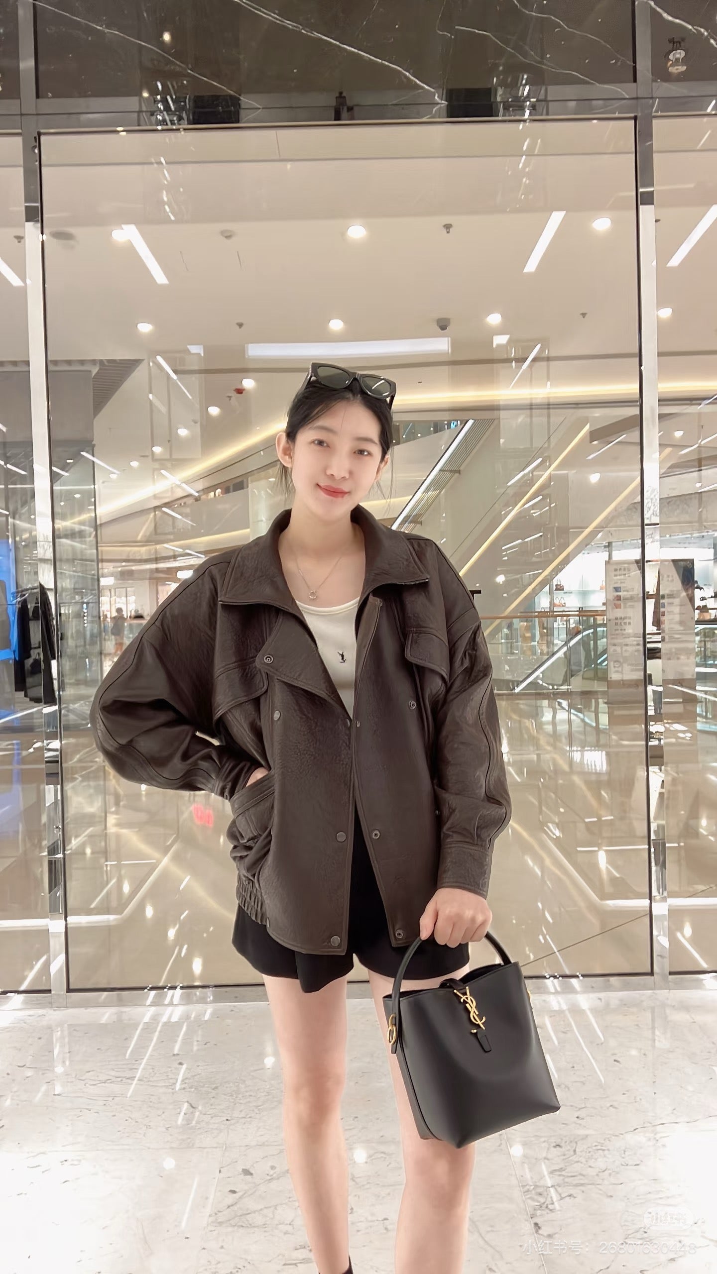 Saint 25fw leather jacket
