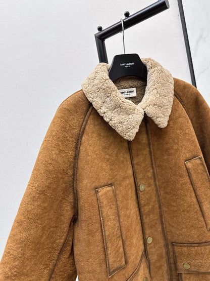 Saint 25fw fur jacket