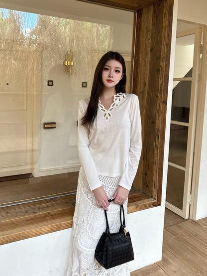 Valen 25fw embroidered shirt