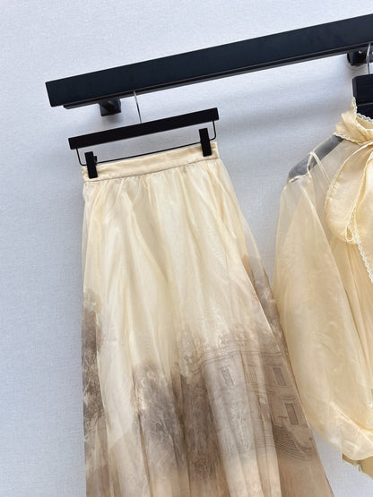 Zimm 25fw silk skirt