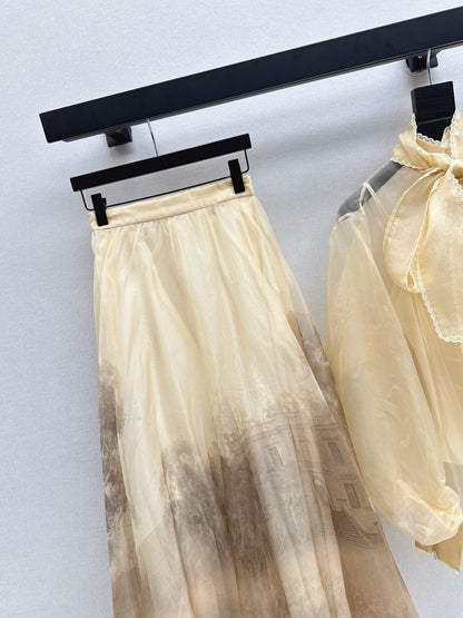 Zimm 25fw silk skirt