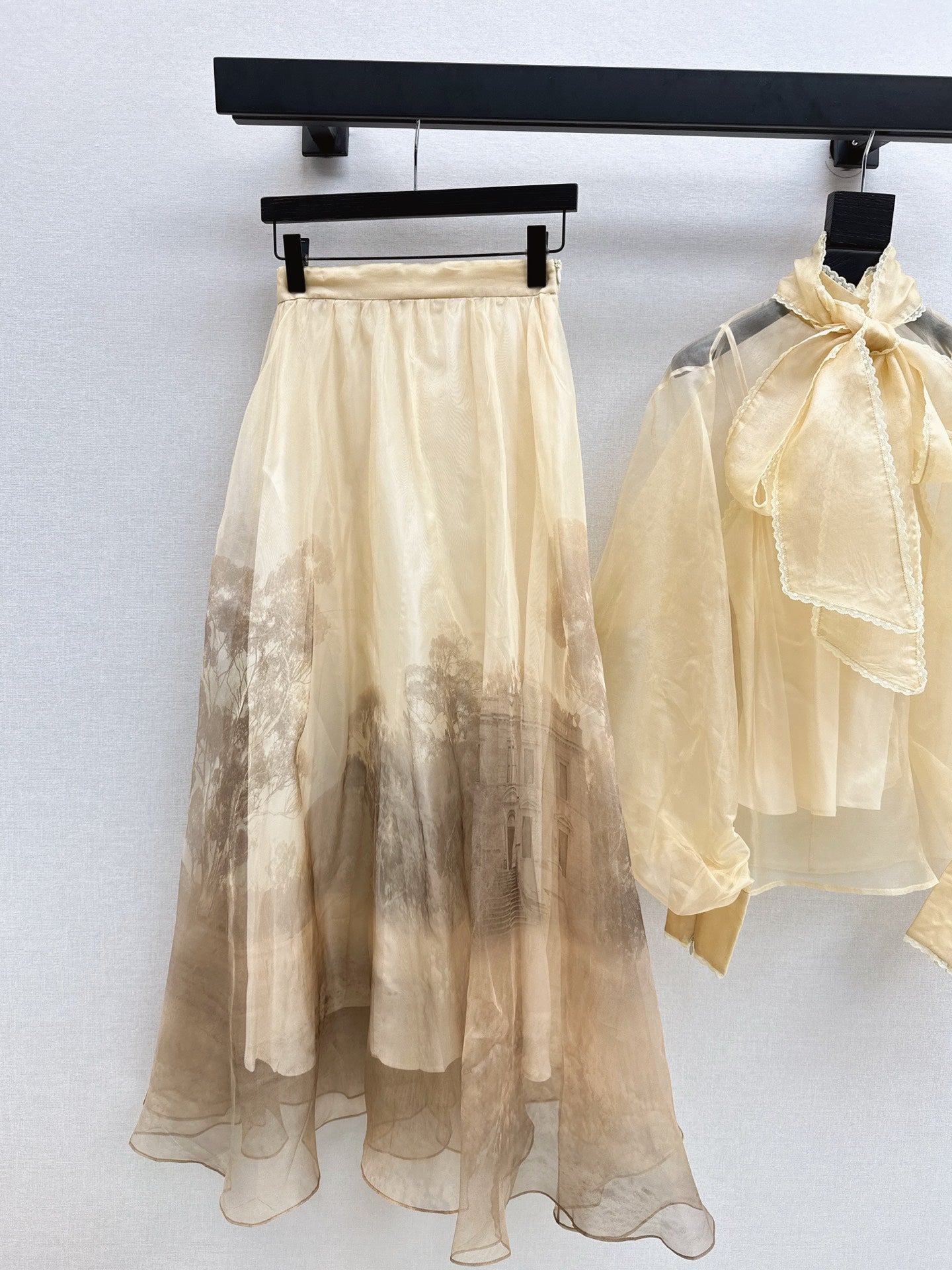 Zimm 25fw silk skirt