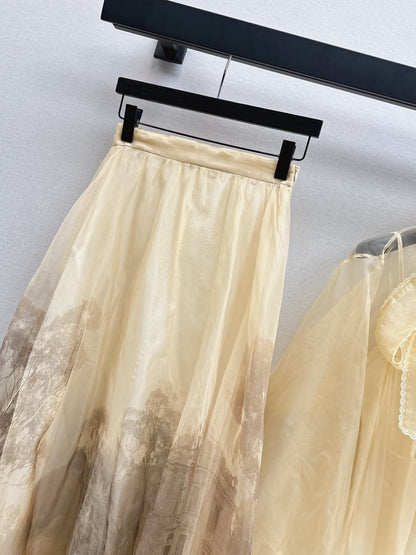 Zimm 25fw silk skirt