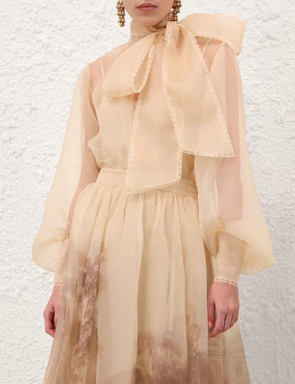 Zimm 25fw silk shirt