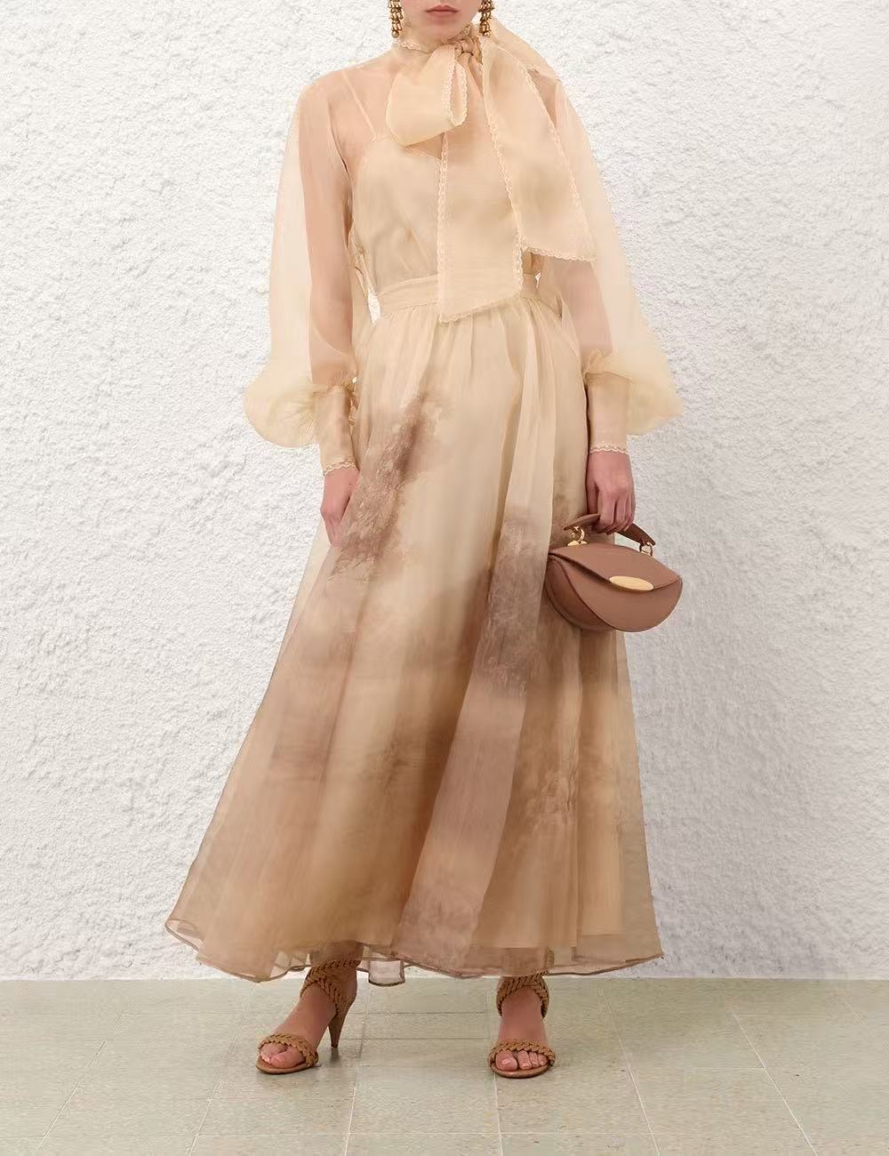 Zimm 25fw silk skirt