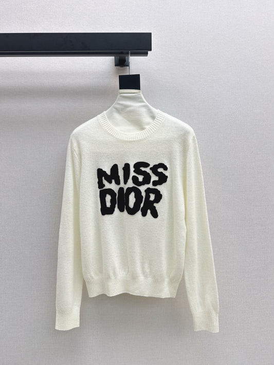 CD 25fw embroidered sweater
