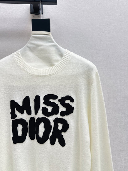 CD 25fw embroidered sweater