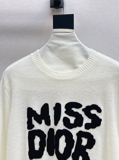 CD 25fw embroidered sweater