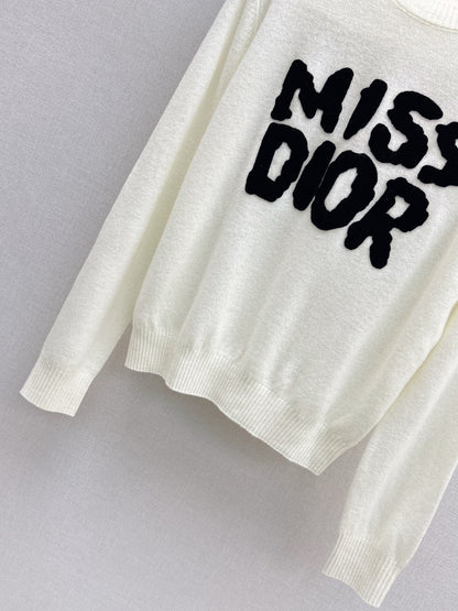 CD 25fw embroidered sweater