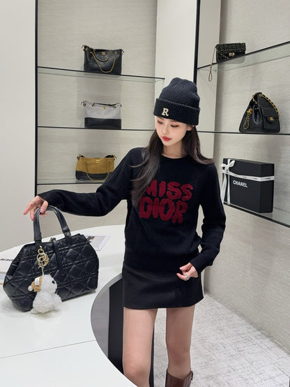 CD 25fw embroidered sweater
