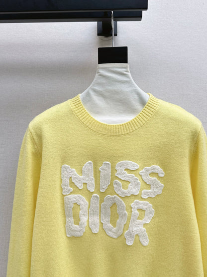 CD 25fw embroidered sweater