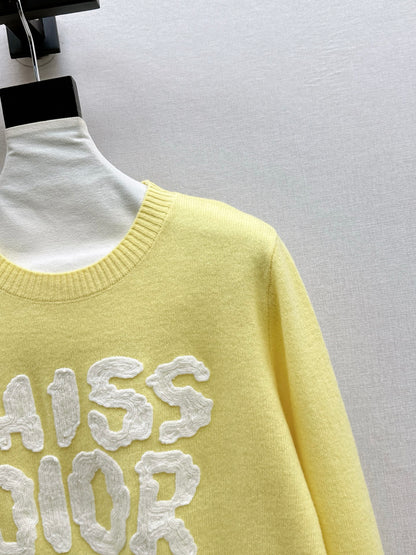CD 25fw embroidered sweater