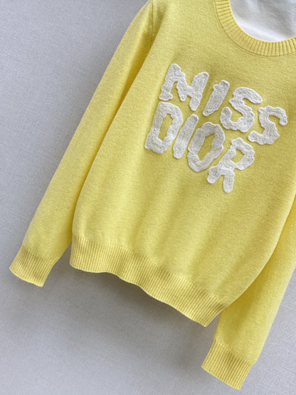 CD 25fw embroidered sweater
