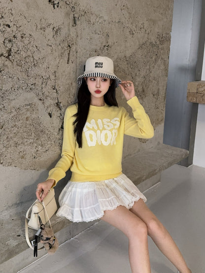CD 25fw embroidered sweater