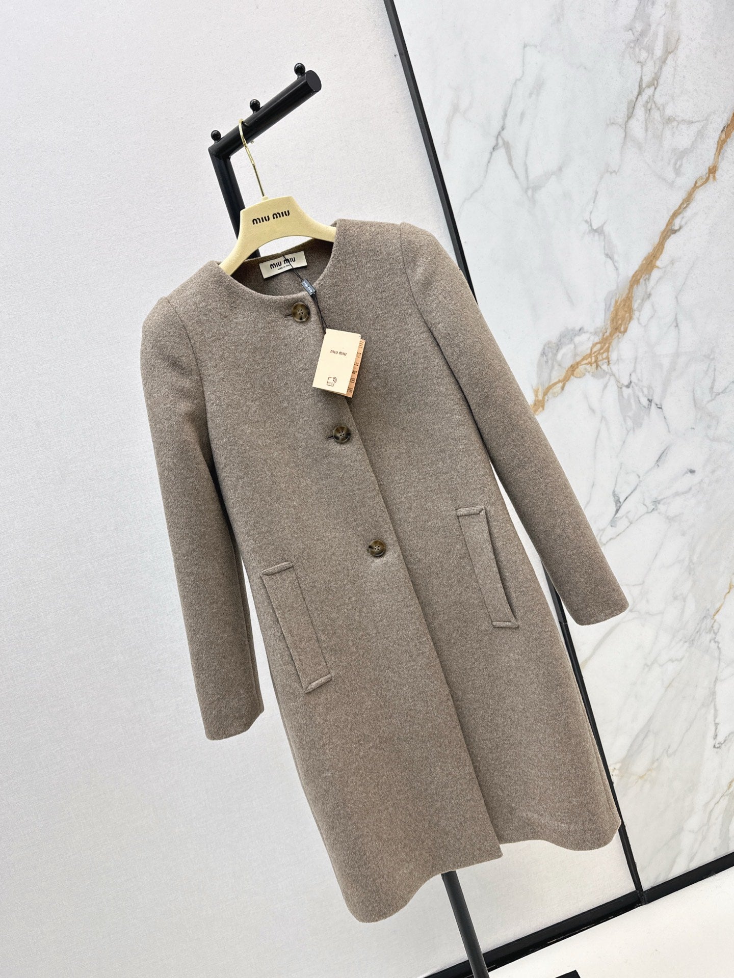 Miu 25fw wool overcoats