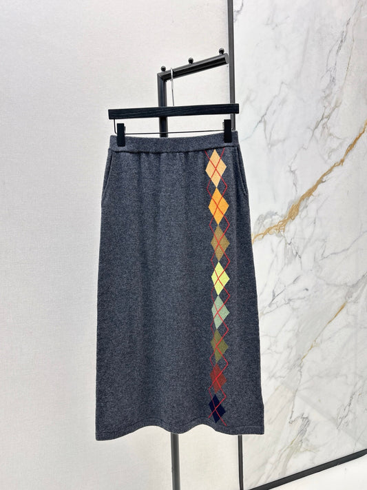 ER 25fw jacquard skirt