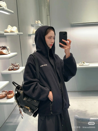 Miu 25fw hooded jacket