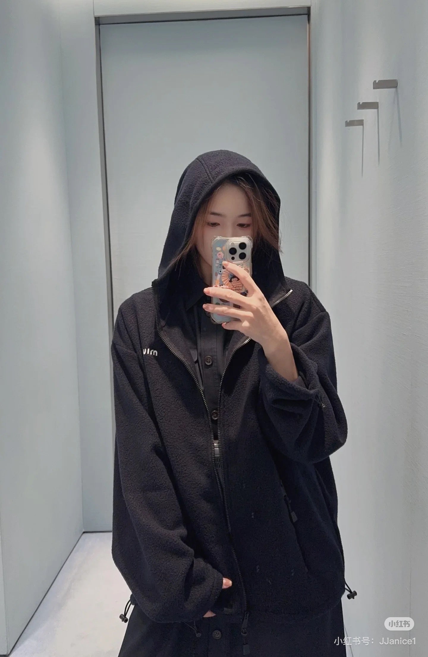Miu 25fw hooded jacket
