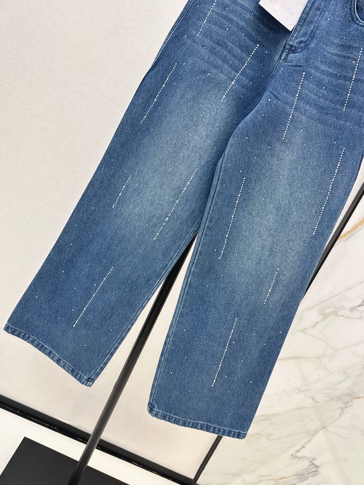 Chan 25fw rhinestone jeans