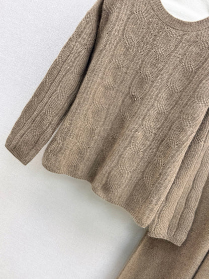 Loro 25fw sweater suit