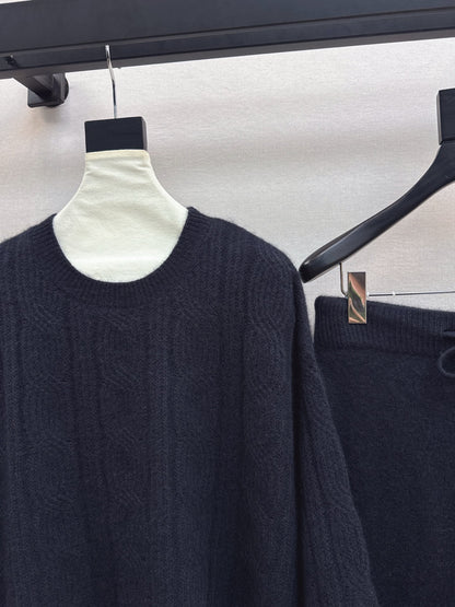 Loro 25fw sweater suit