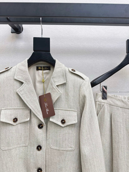 Loro 25fw linen suit