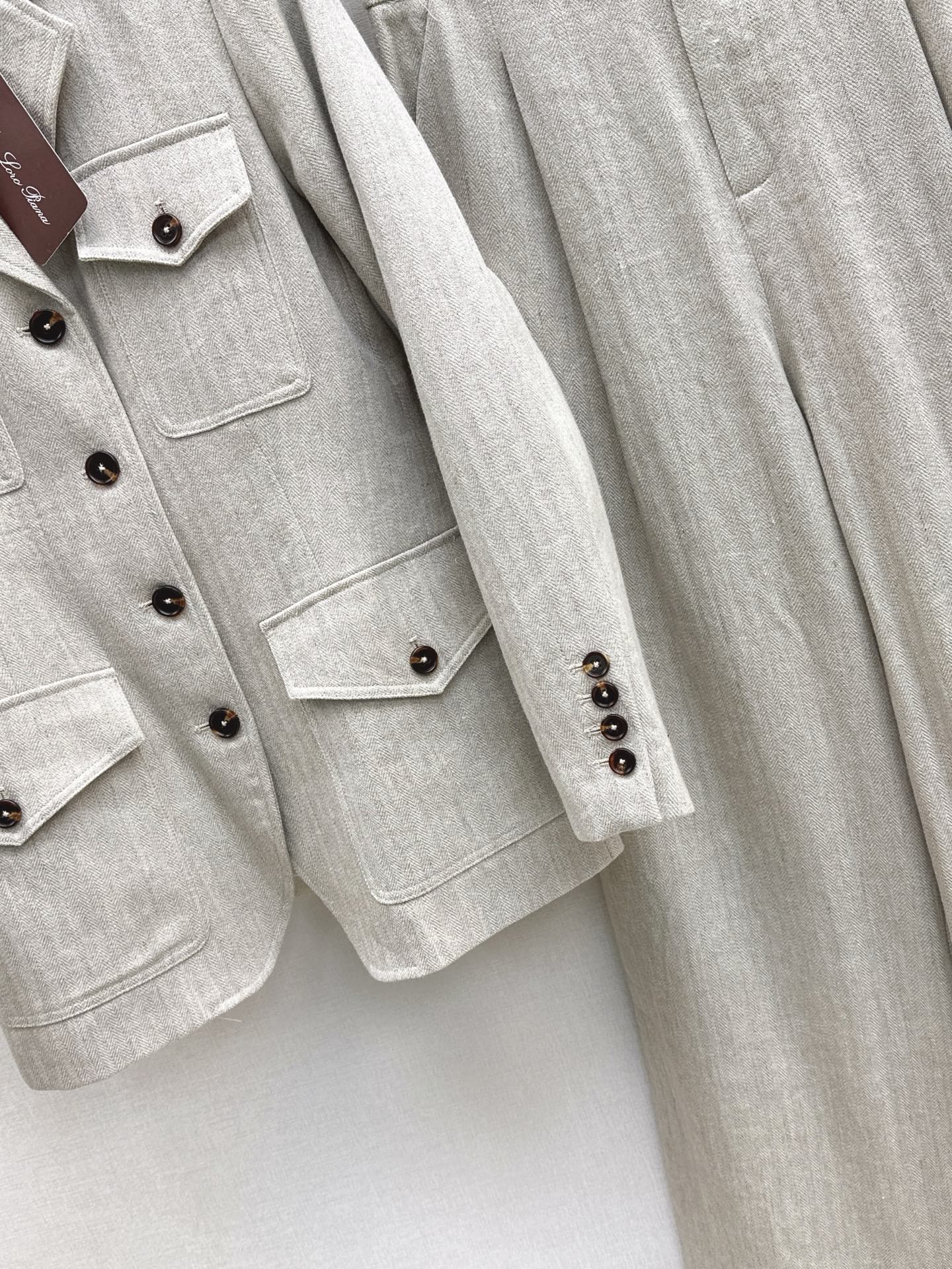 Loro 25fw linen suit
